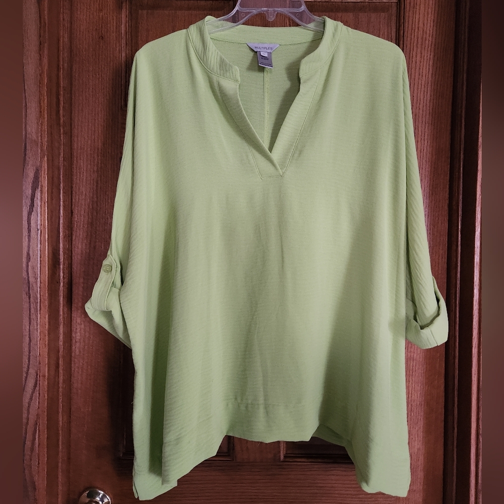 Multiples Light Green Women's Tunic